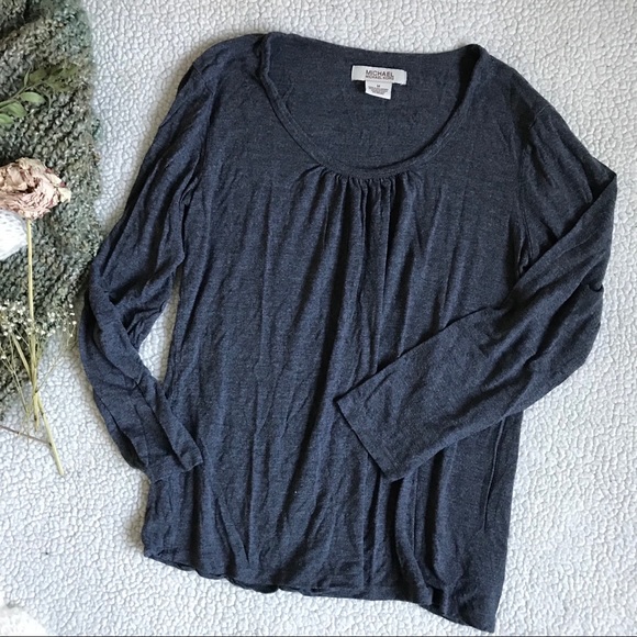 KORS Michael Kors Tops - Michael Kors Gray Long Sleeve Sz M KORS Michael Kors Tops - Michael Kors Gray Long Sleeve Sz M